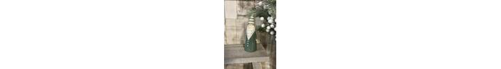 Small Green Ceramic Tall Santa Gonk