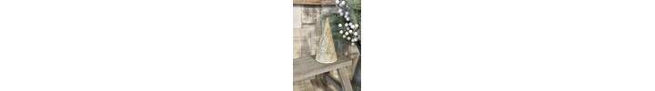 Medium Ceramic Embossed Cone Tree