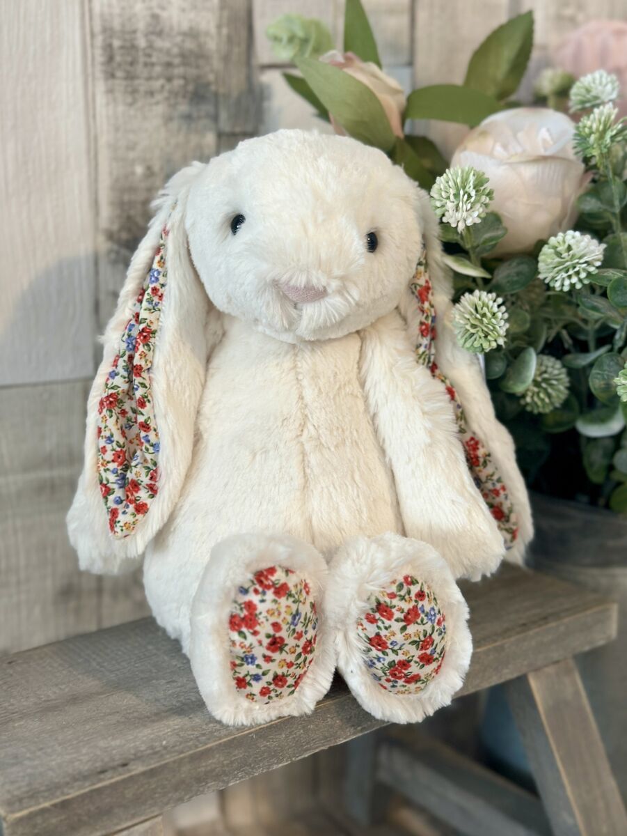 Medium Blossom Cream Bunny