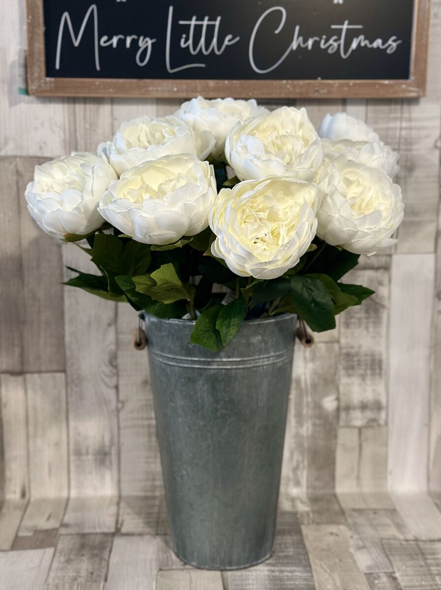 Cream Audrey Peony Stem