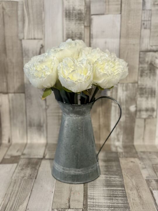 Cream Short Stem Peony