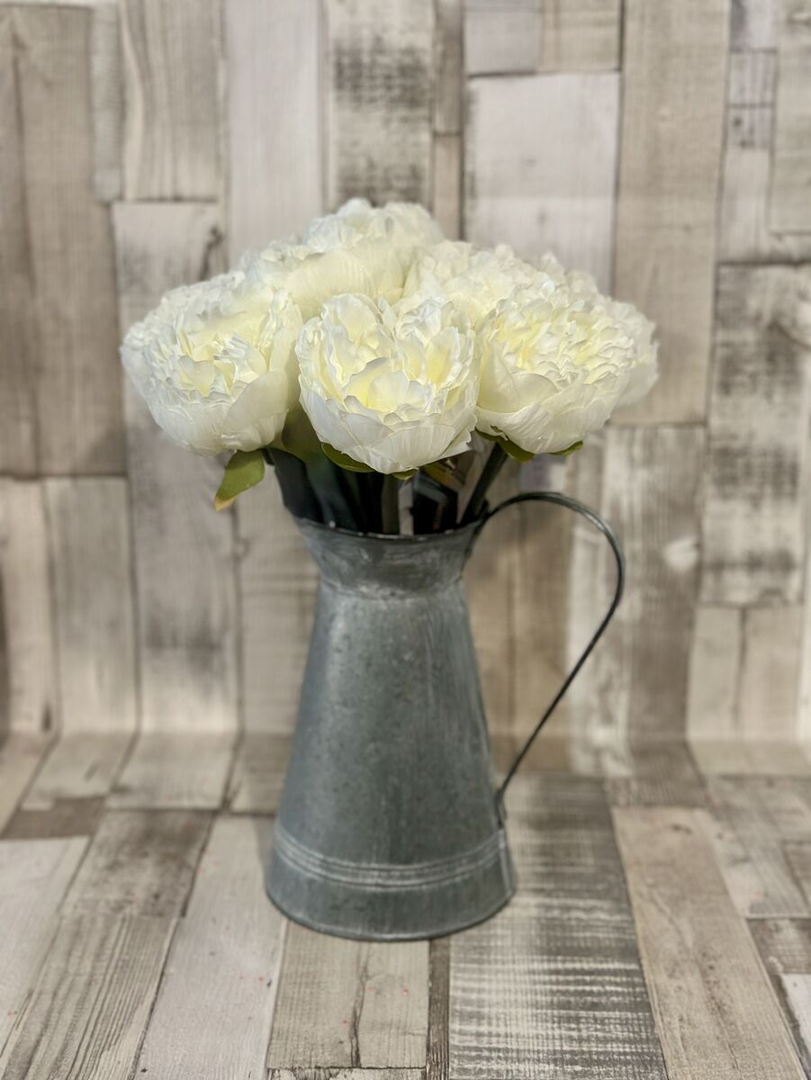 Cream Short Stem Peony