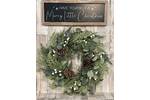 Eucalyptus, White Berry & Pinecone Woodland Forest Wreath