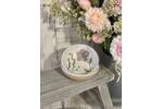 Stoneware Mauve Meadow Flower Mini Bowl