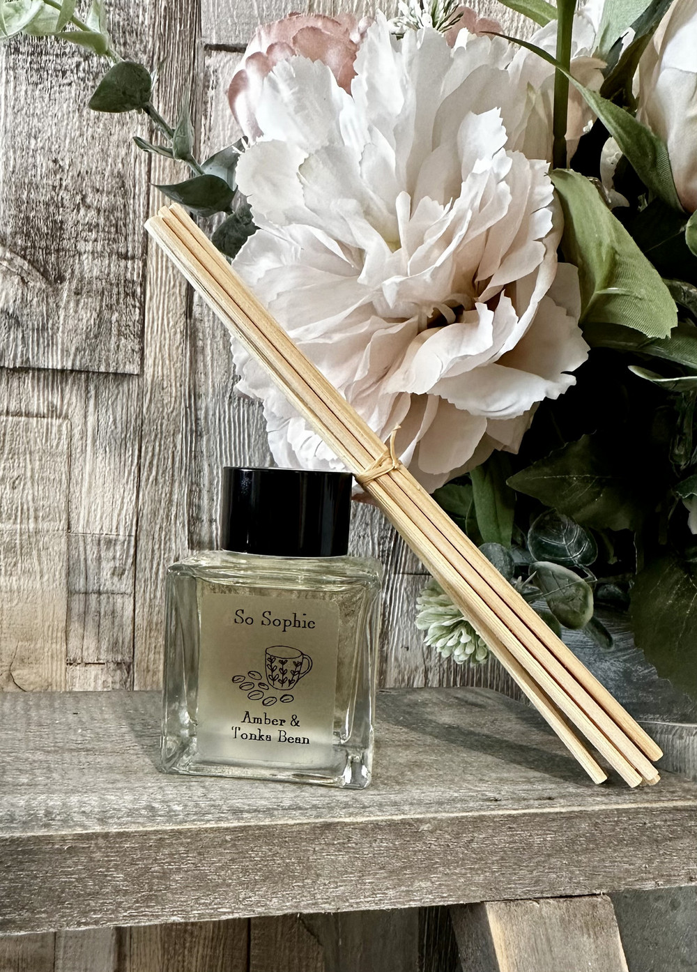 Amber & Tonka Bean Reed Diffuser Shop So Sophie