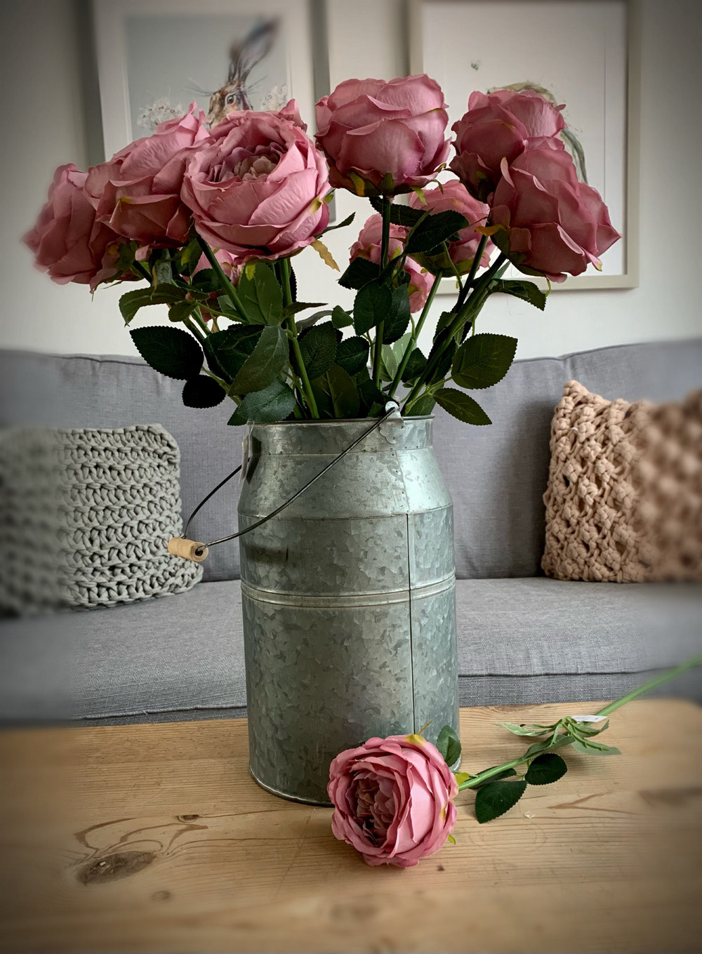 Blush Vintage Rose Stem Shop So Sophie