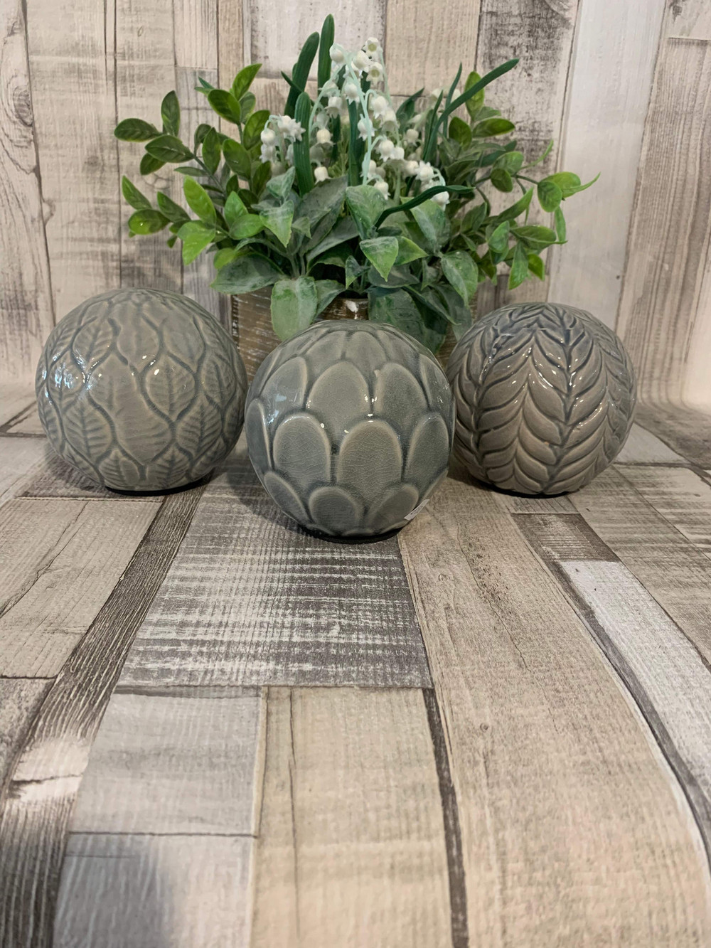 Grey Ceramic Spheres Three Assorted Shop So Sophie