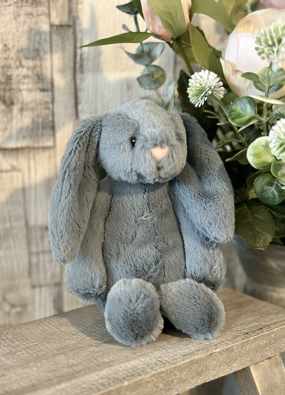 Dusky Blue Bashful Bunnies JellyCat Blossom Dusky Blue Bunny Medium