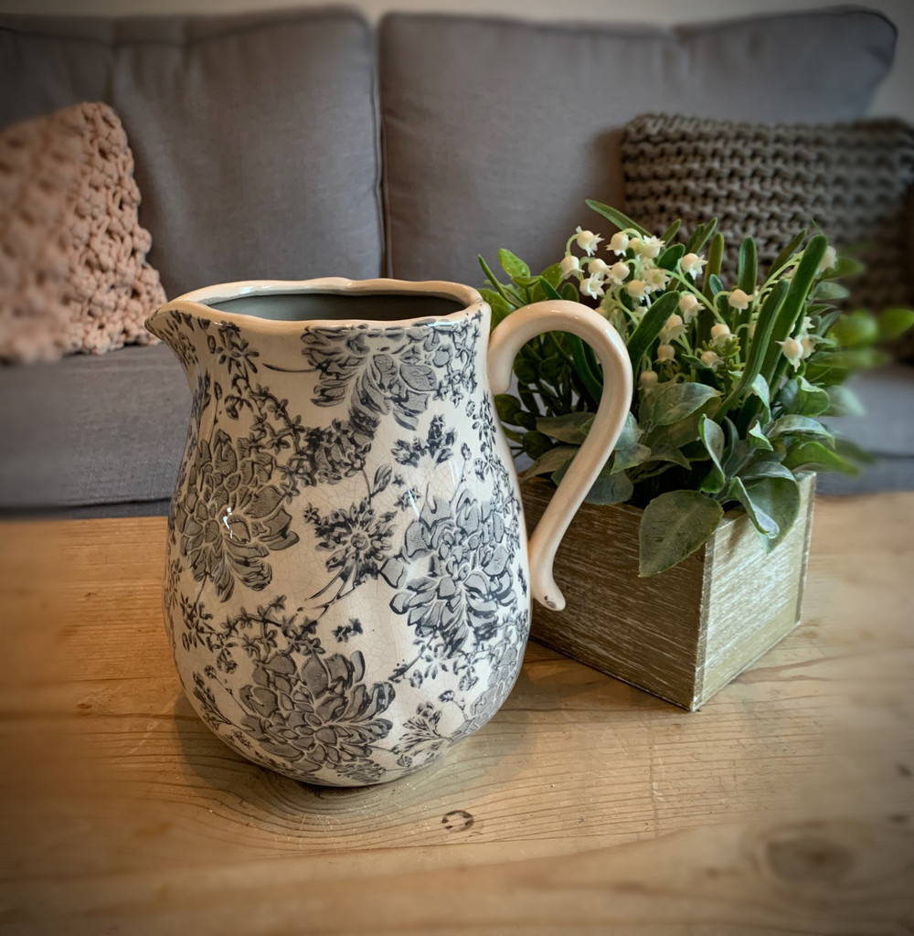 Vintage Floral Ceramic Jug Shop So Sophie