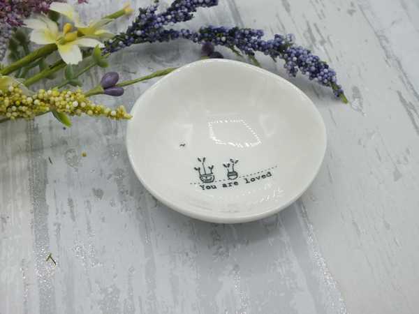 You are loved small porcelain dish 