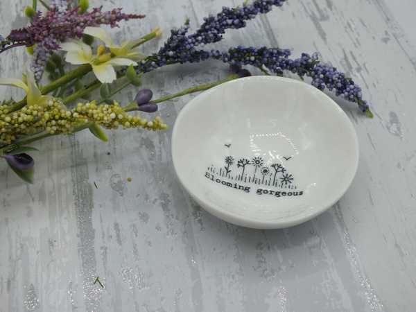Blooming gorgeous small porcelain dish 