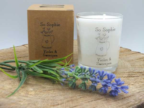 Violet & Sweetpea Small Candle