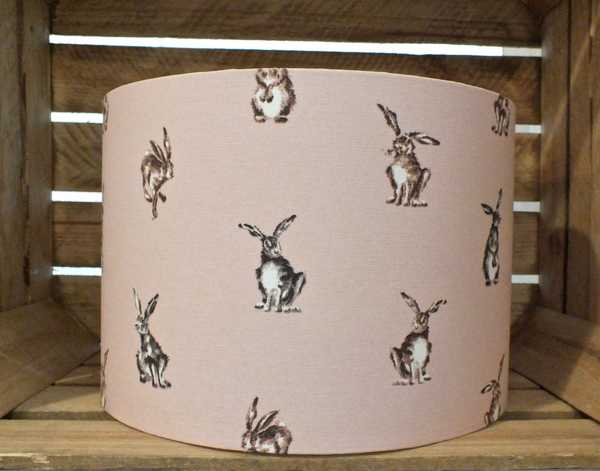 Pink Hare Lampshade 30cm 