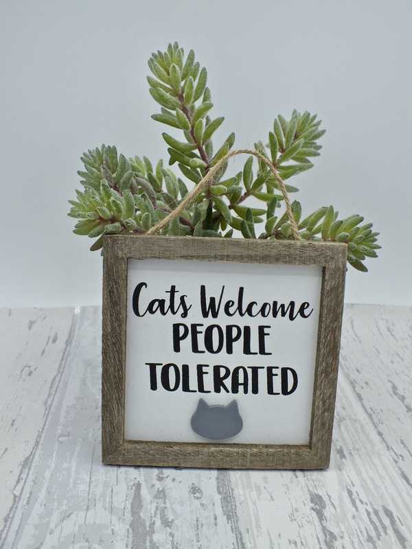 Cats Welcome Plaque 