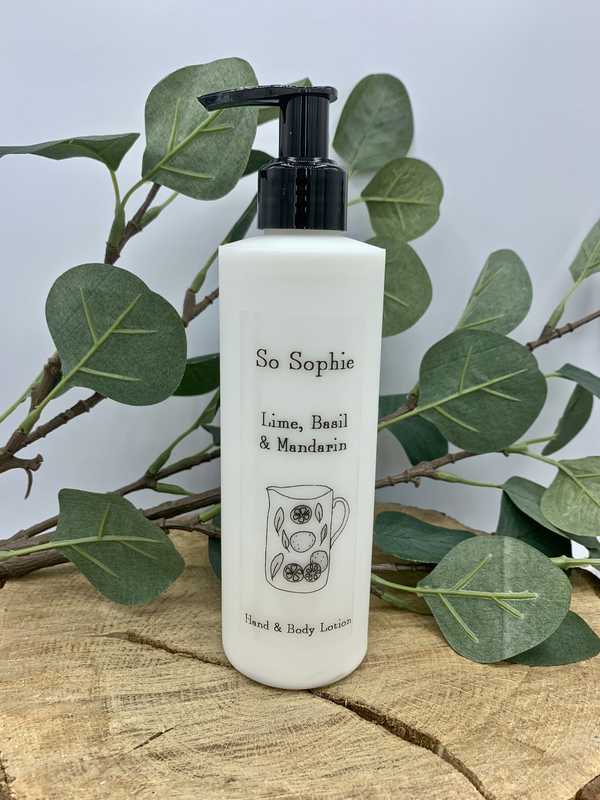 Lime, Basil & Mandarin Hand + Body Lotion Shop So Sophie