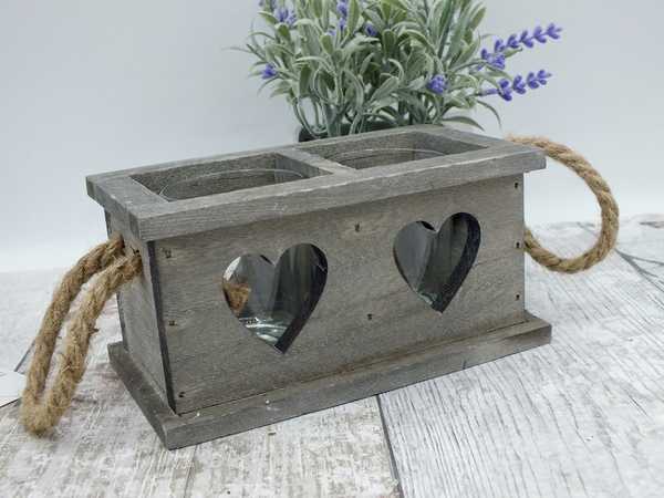 Rustic Heart Candle holder