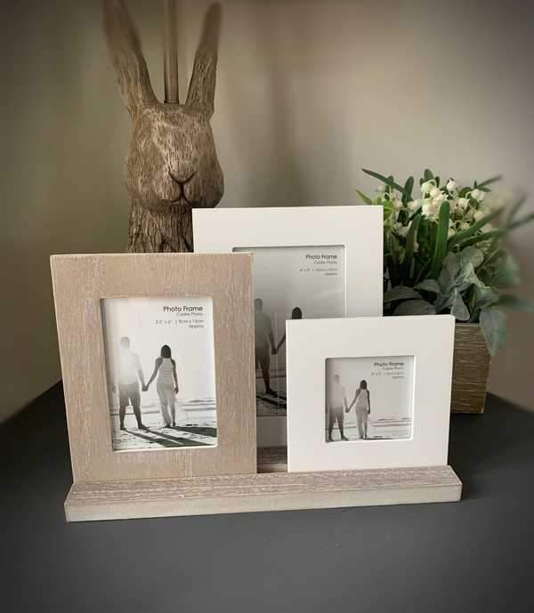Rustic Picture Frames Tray