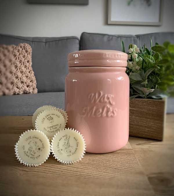 Pink Ceramic Wax Melt Jar