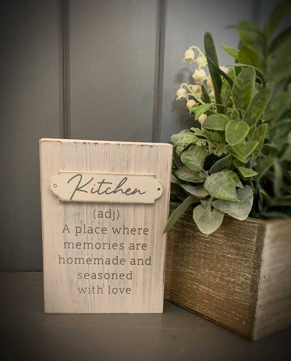 Seasoned With Love Kitchen Plaque