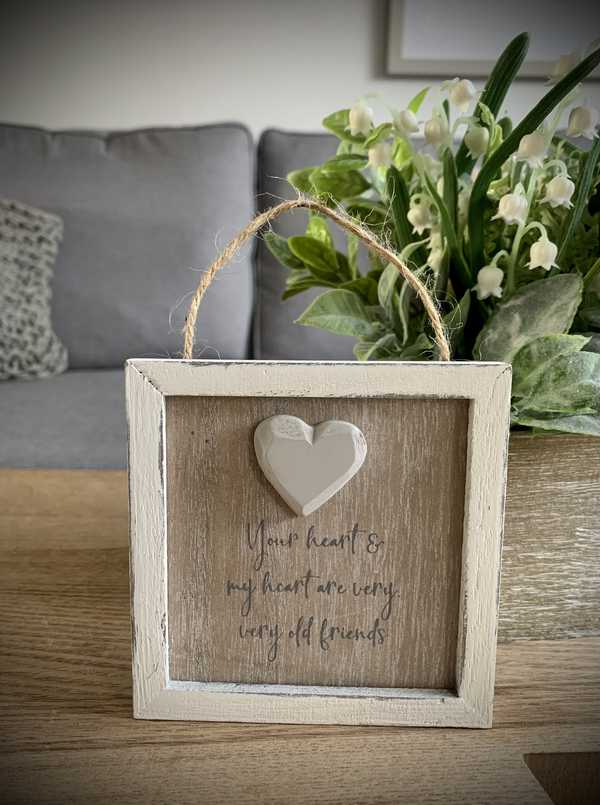 Your Heart Small Wooden Plaque