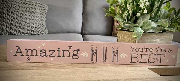 Amazing Mum Wooden Plaque