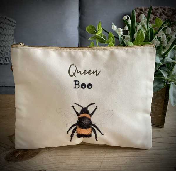 Queen Bee Make Up Bag