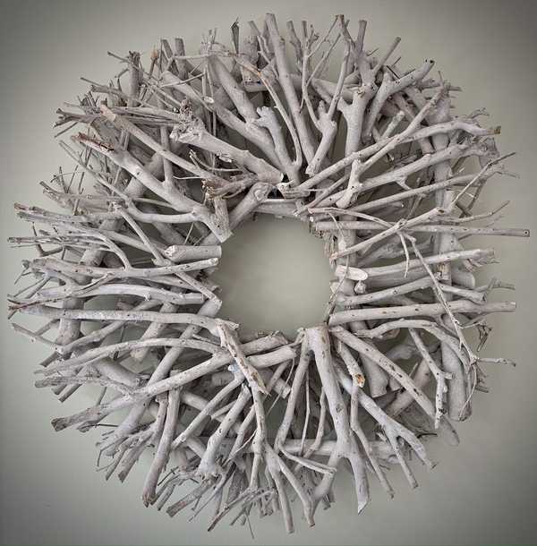 Natural Twig Wreath 44cms