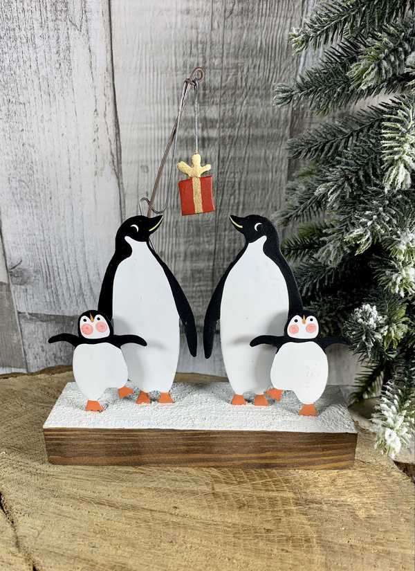 SJ Penguins With Present