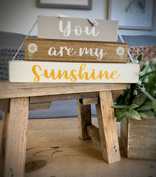 You Are My Sunshine Stack Block