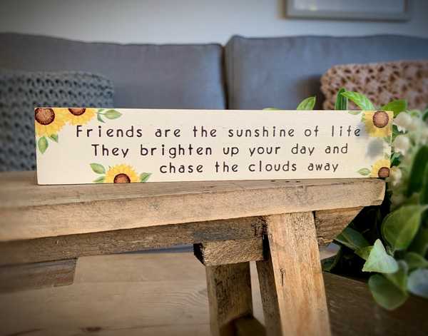 Friends Are Sunshine Plaque