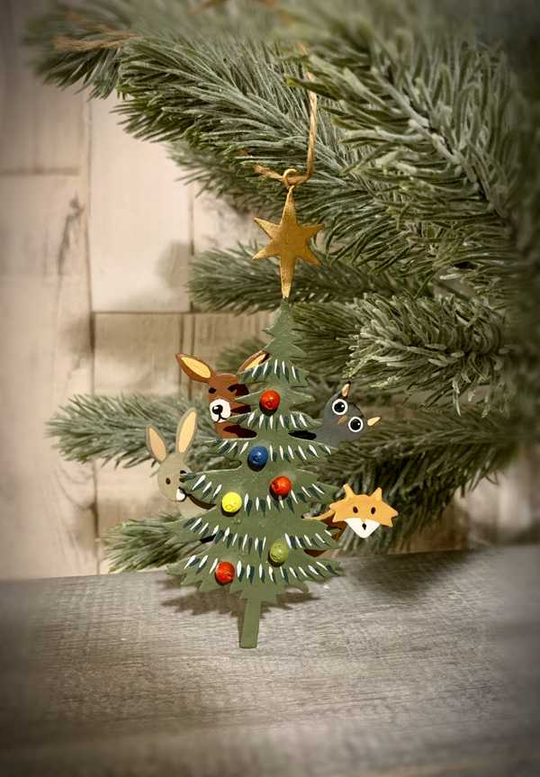 Shoeless Joe Christmas PeekABoo Hanger Shop So Sophie