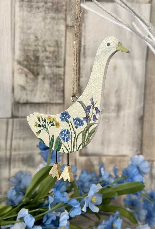 Primavera Wooden Hanging Goose