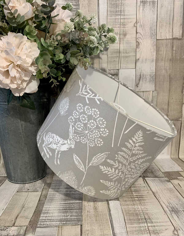 Thistle & Hare Dove Grey Lampshade