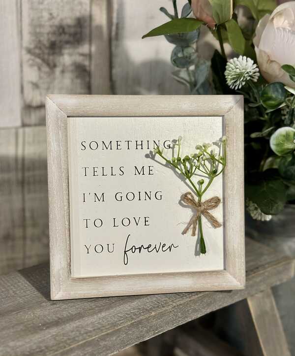 Love You Forever Foliage Plaque