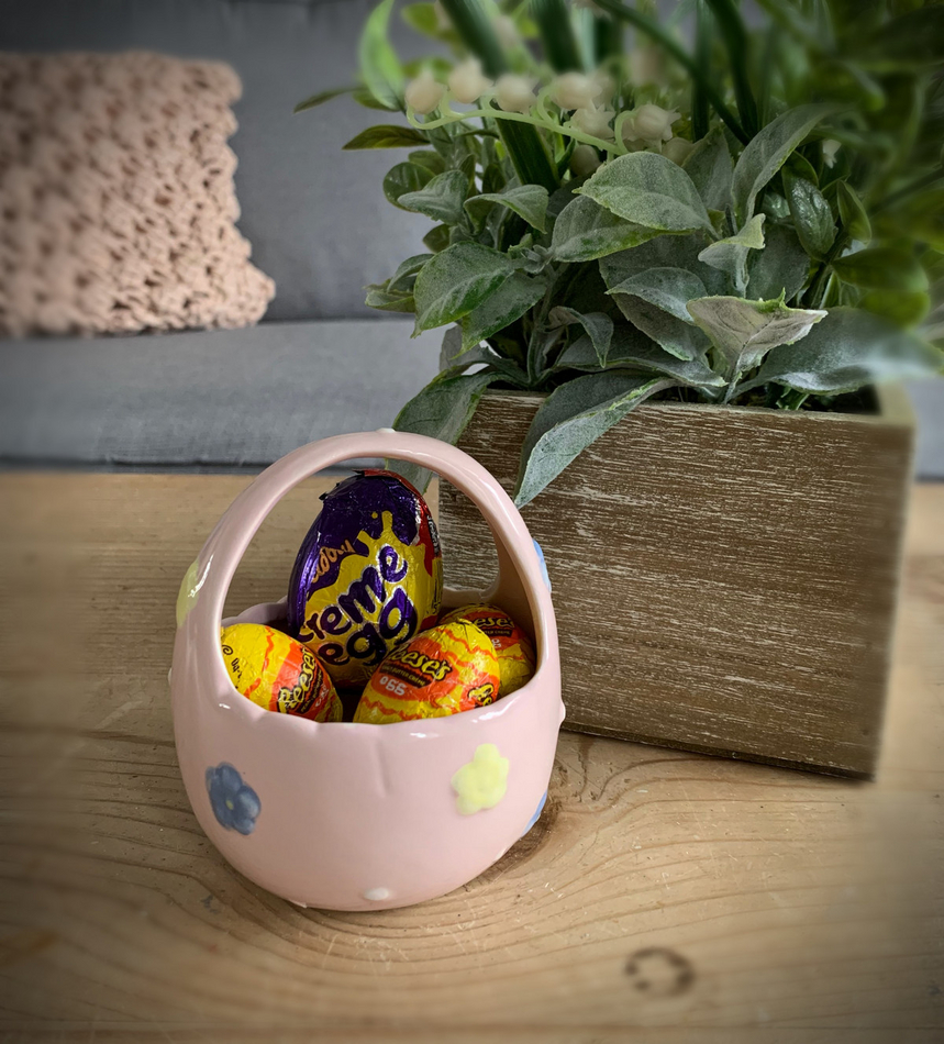 Pink Ceramic Easter Basket | Shop | So Sophie