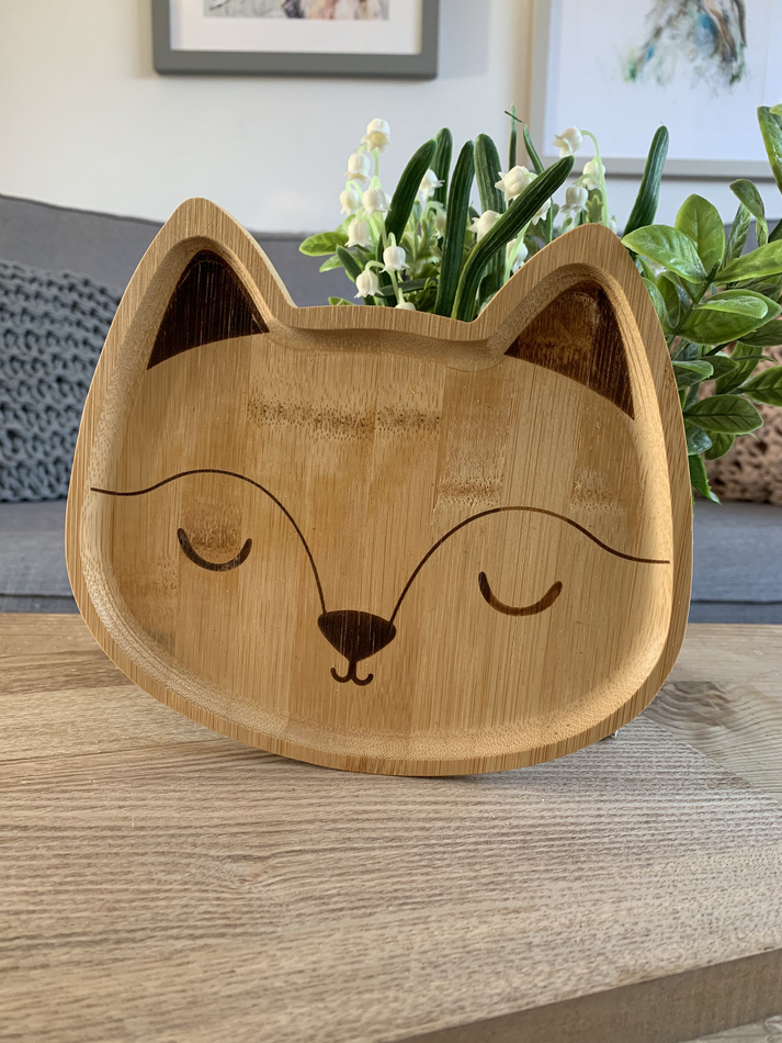 Imperfect Bamboo Fox Plate Shop So Sophie